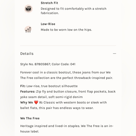 NEW Free People We The Free Love Stone Bootcut Jeans - Picture 6 of 11